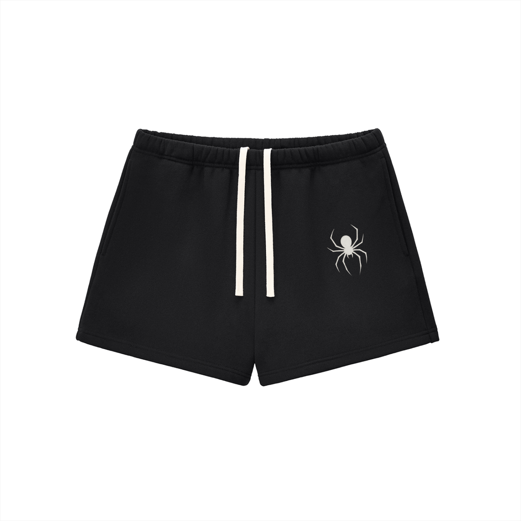 Womens spider shorts.           Essential Fleece Drawstring Sweatshorts