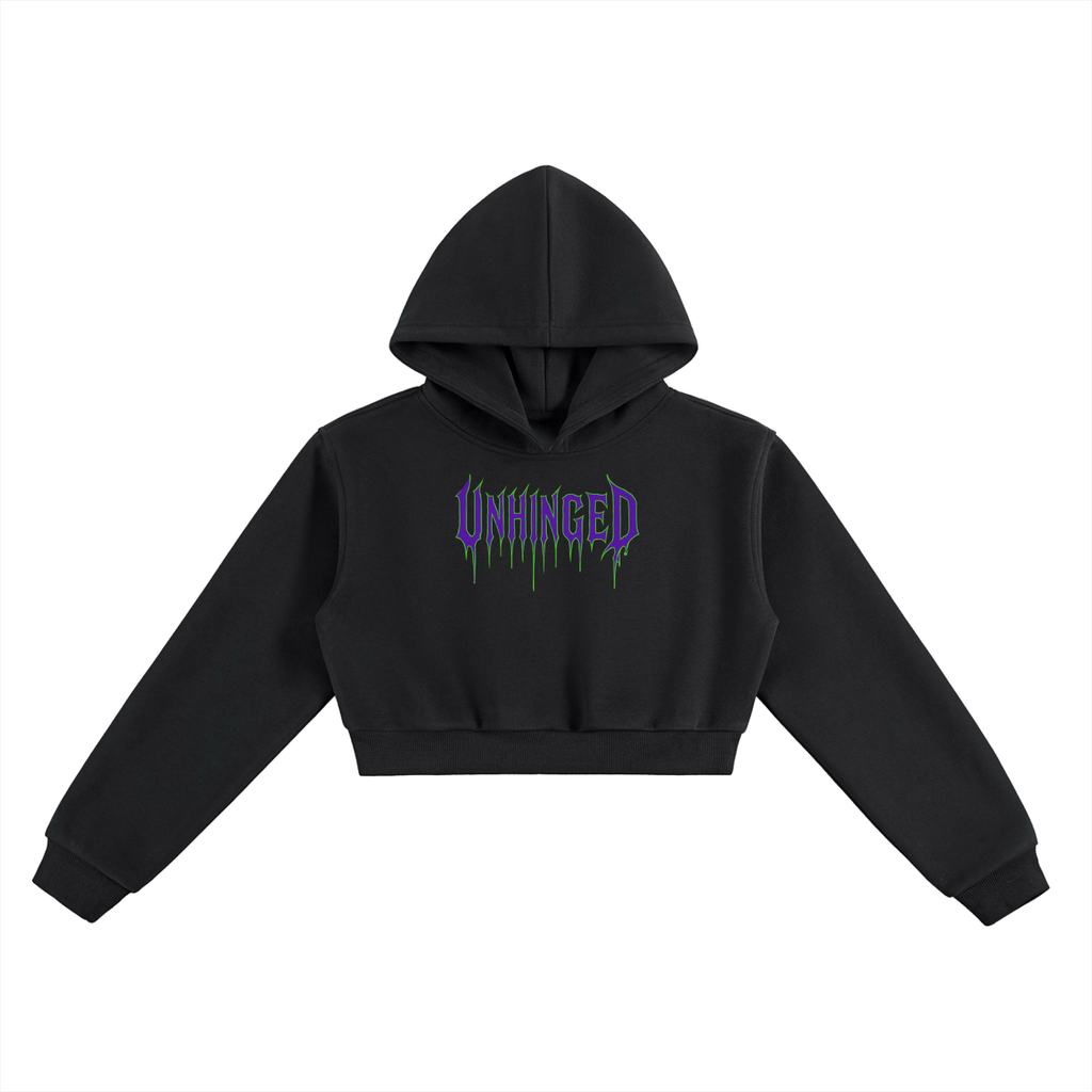 Unhinged Essential Cropped Hoodie