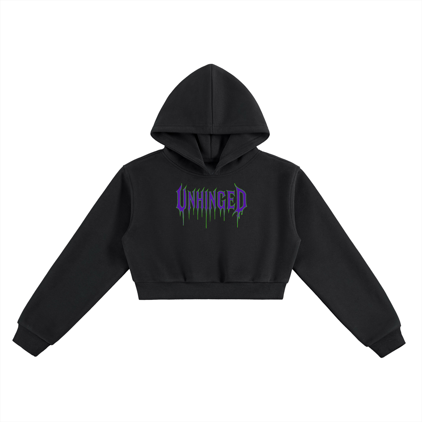 Unhinged Essential Cropped Hoodie