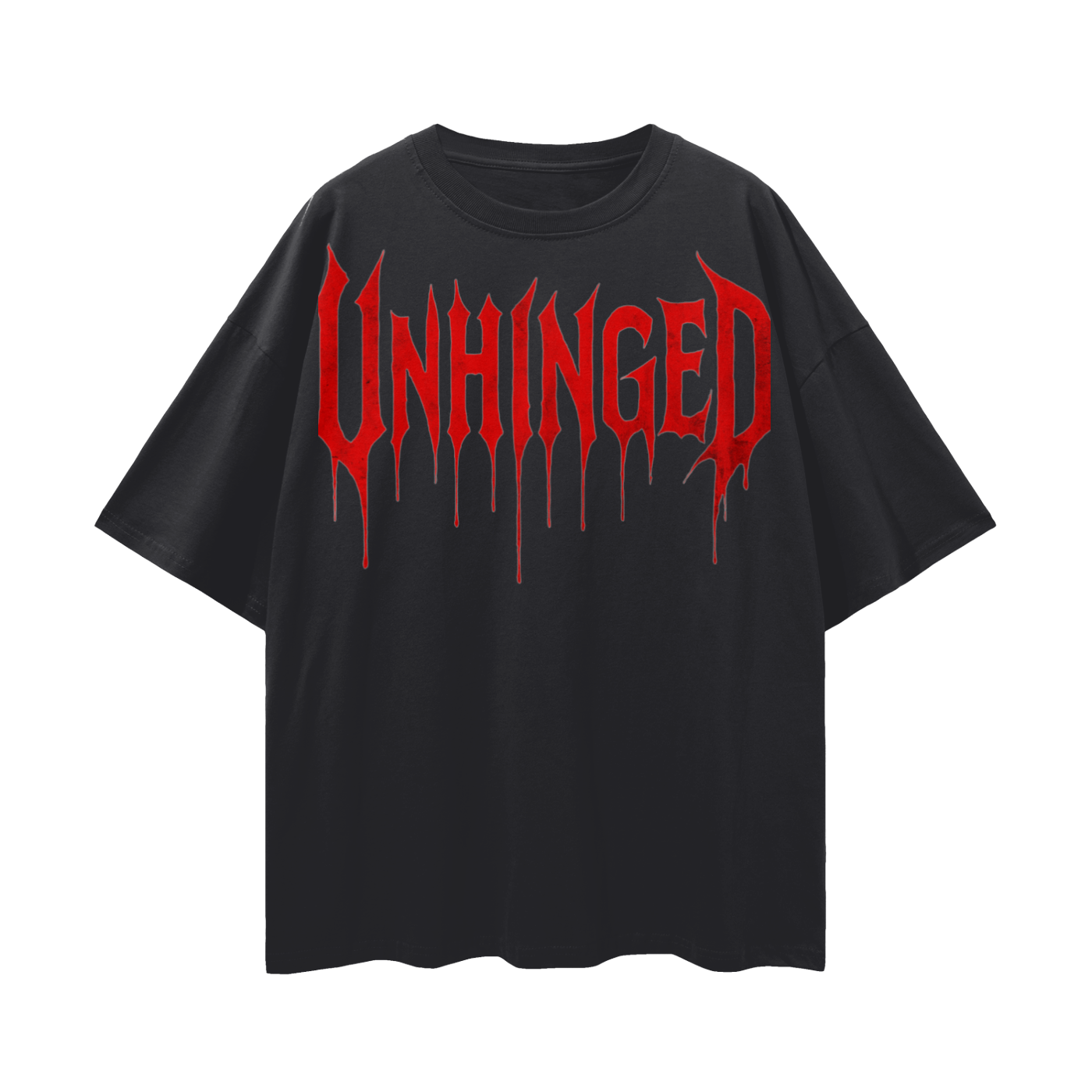 Top unhinged.       Oversize Deep Drop Shoulder Tee - 190 GSM