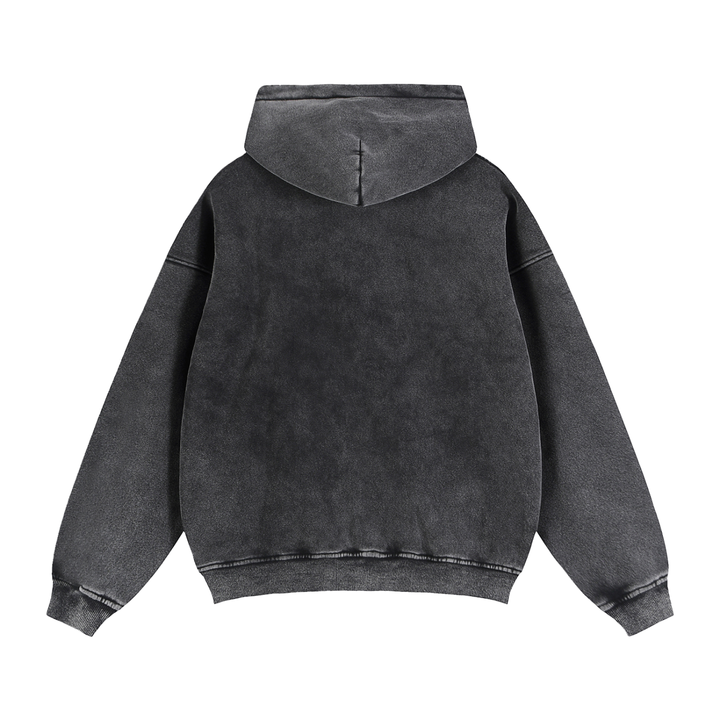 Hoodie Simple jakmogs Zip-Through Boxy Fleece Hoodie