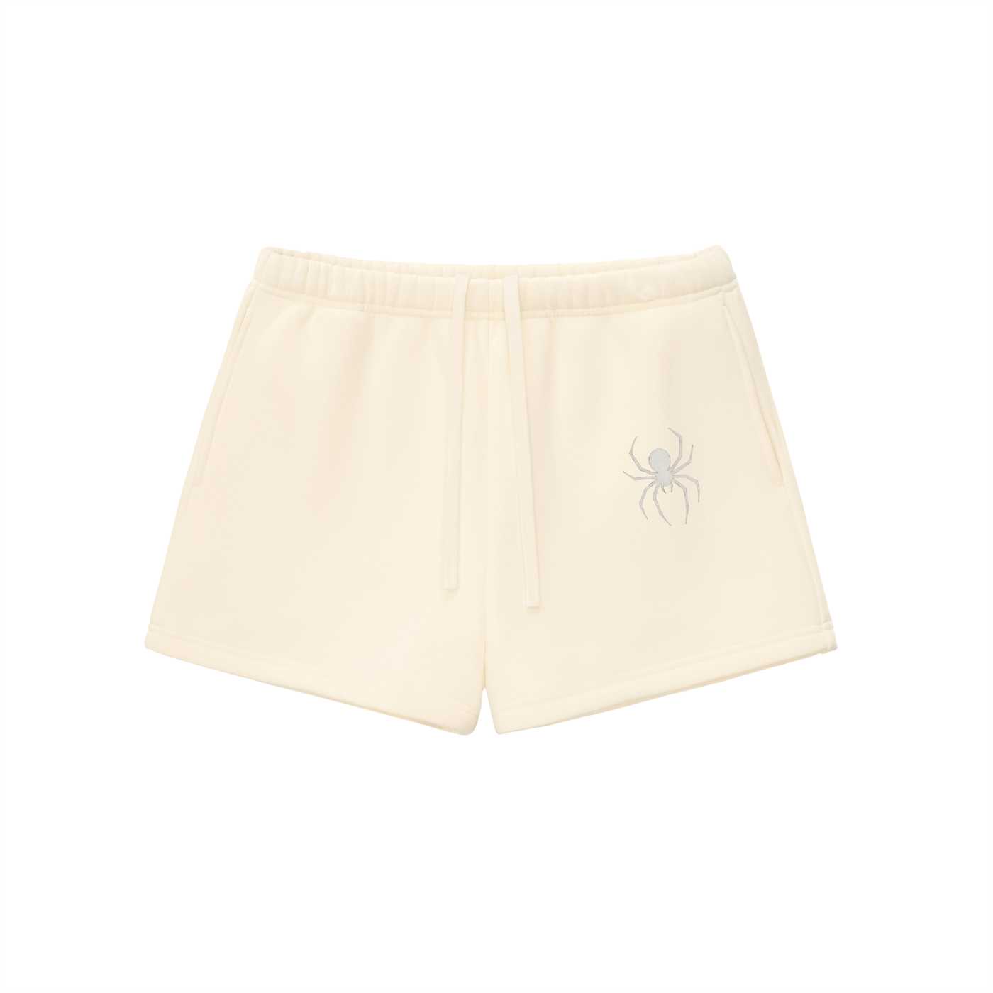 Womens spider shorts.           Essential Fleece Drawstring Sweatshorts