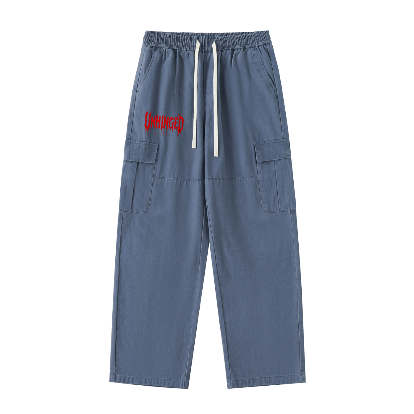 Cargos unhinged men’s Drawstring Waist Straight-Leg Cargo Pants