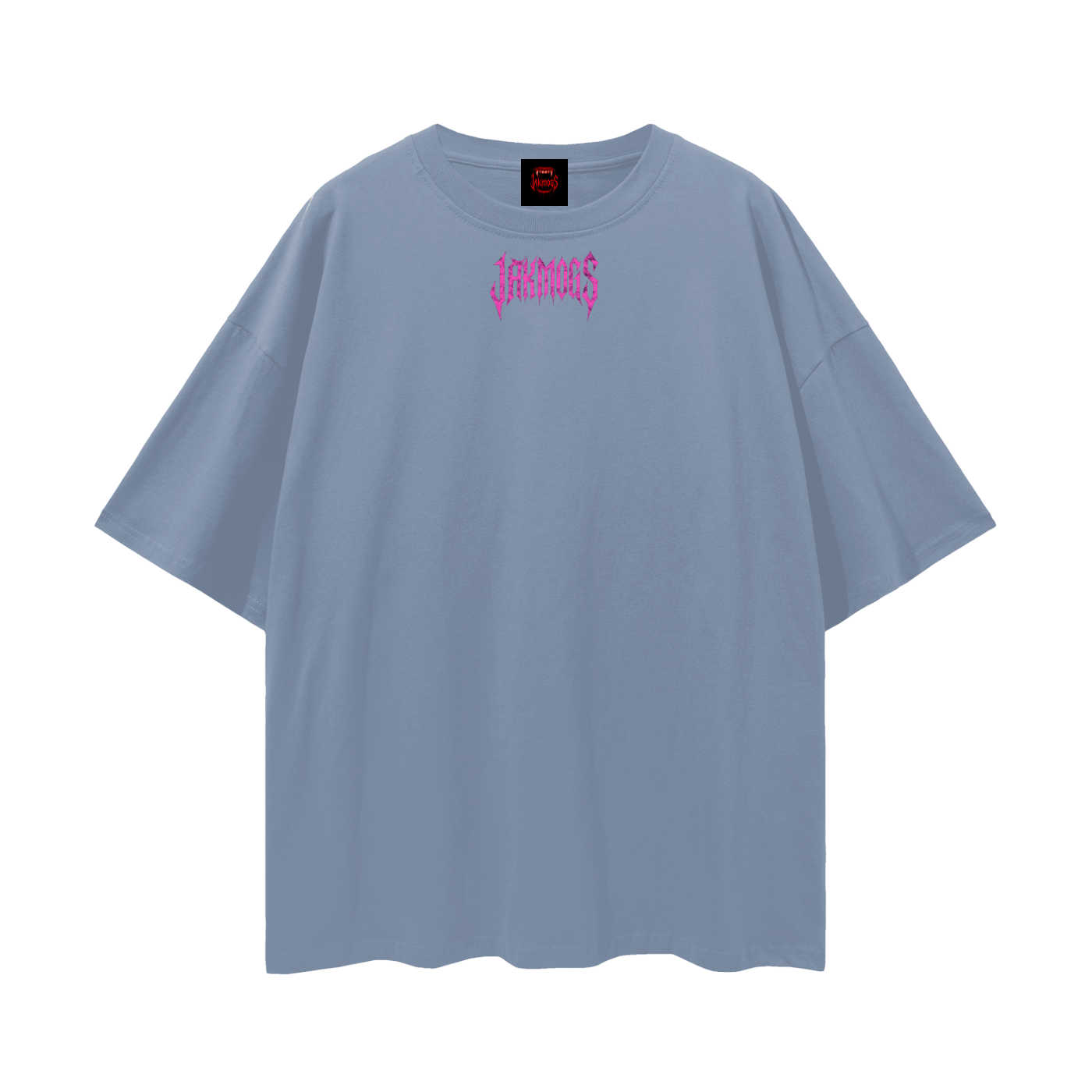 Top simple pink jakmogs.     Streetwear Loose Drop Shoulder T-Shirt