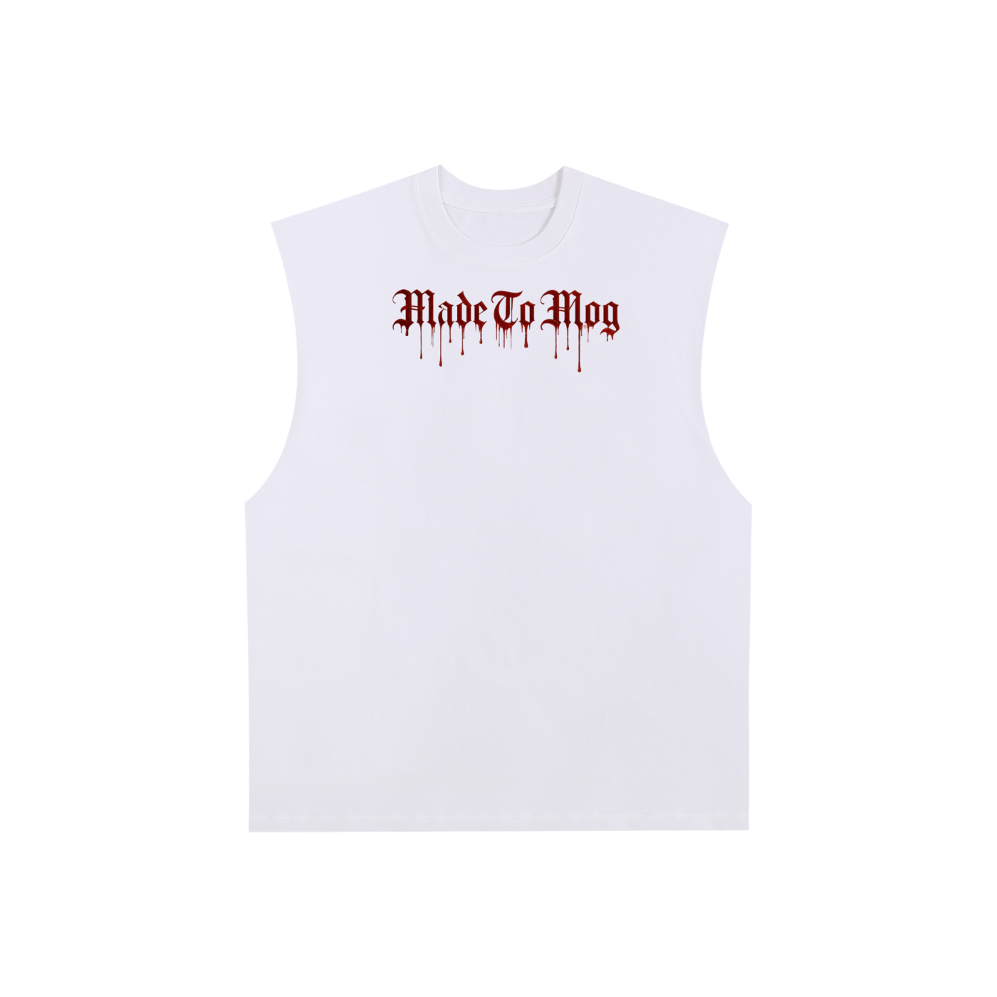 Tank top limited edition made to mog Raw Edge Cotton Tank Top