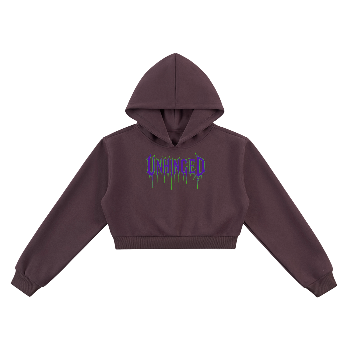 Unhinged Essential Cropped Hoodie