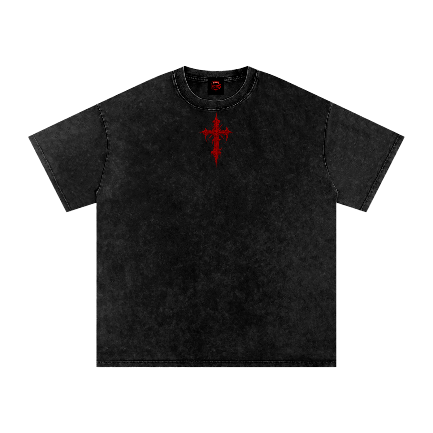T shirt - unisex  Red unhinged Oversized Cotton T-Shirt