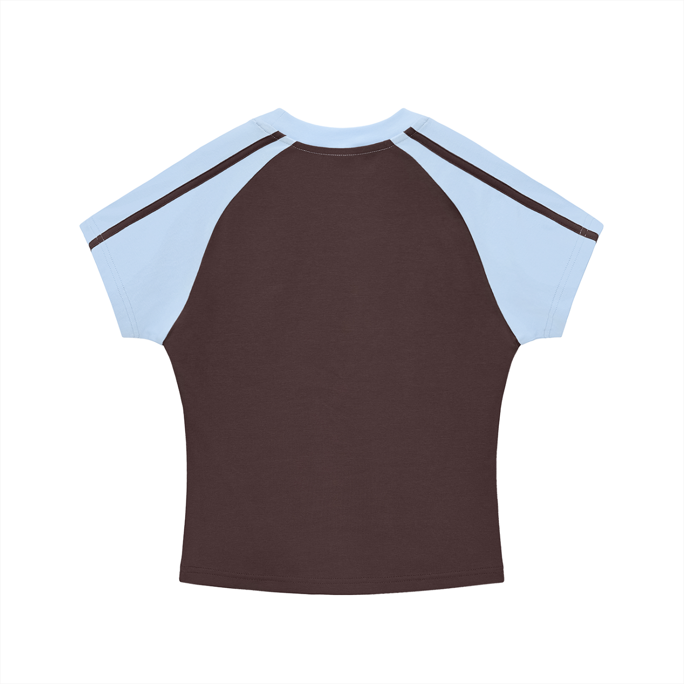 T shirt x women’s x unhinged  Contrast Stripes Bodycon Raglan  Sleeve T-Shirt