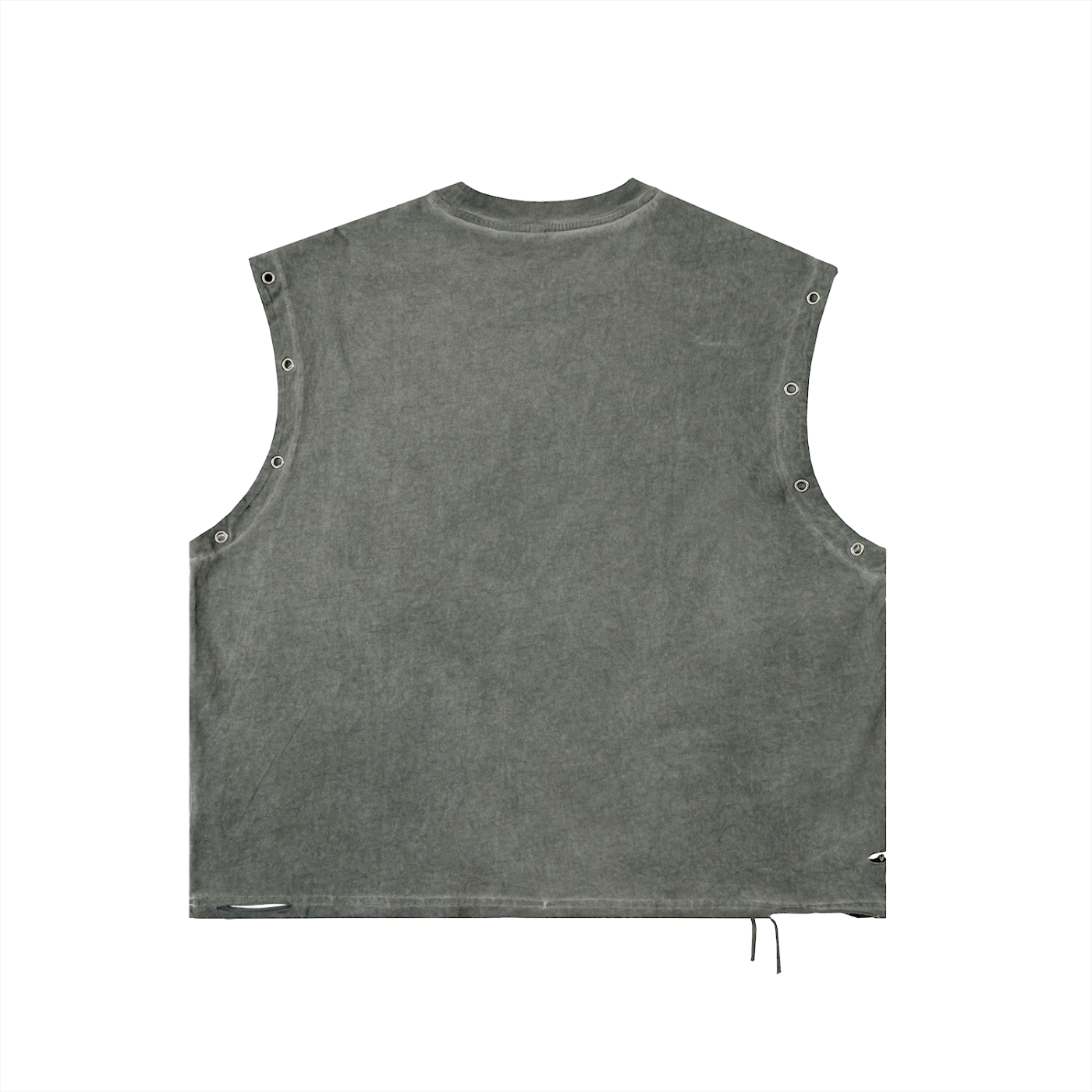 Tank top-unisex RED UNHINGED.     (Distressed Grommet Eyelet Tank Top)