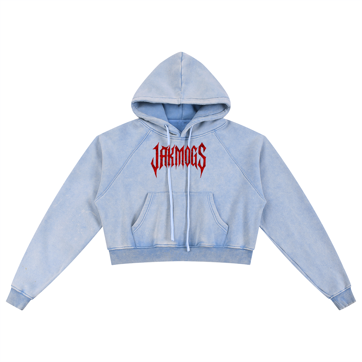 Snow Washed Cropped Hoodie