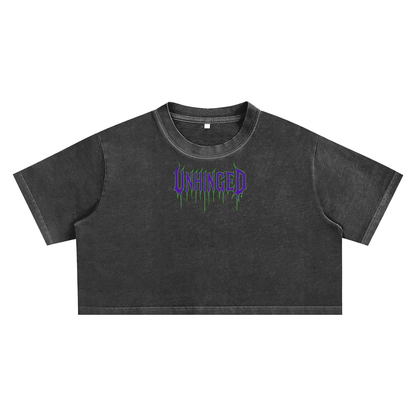 Unhinged Snow Washed Crop Top
