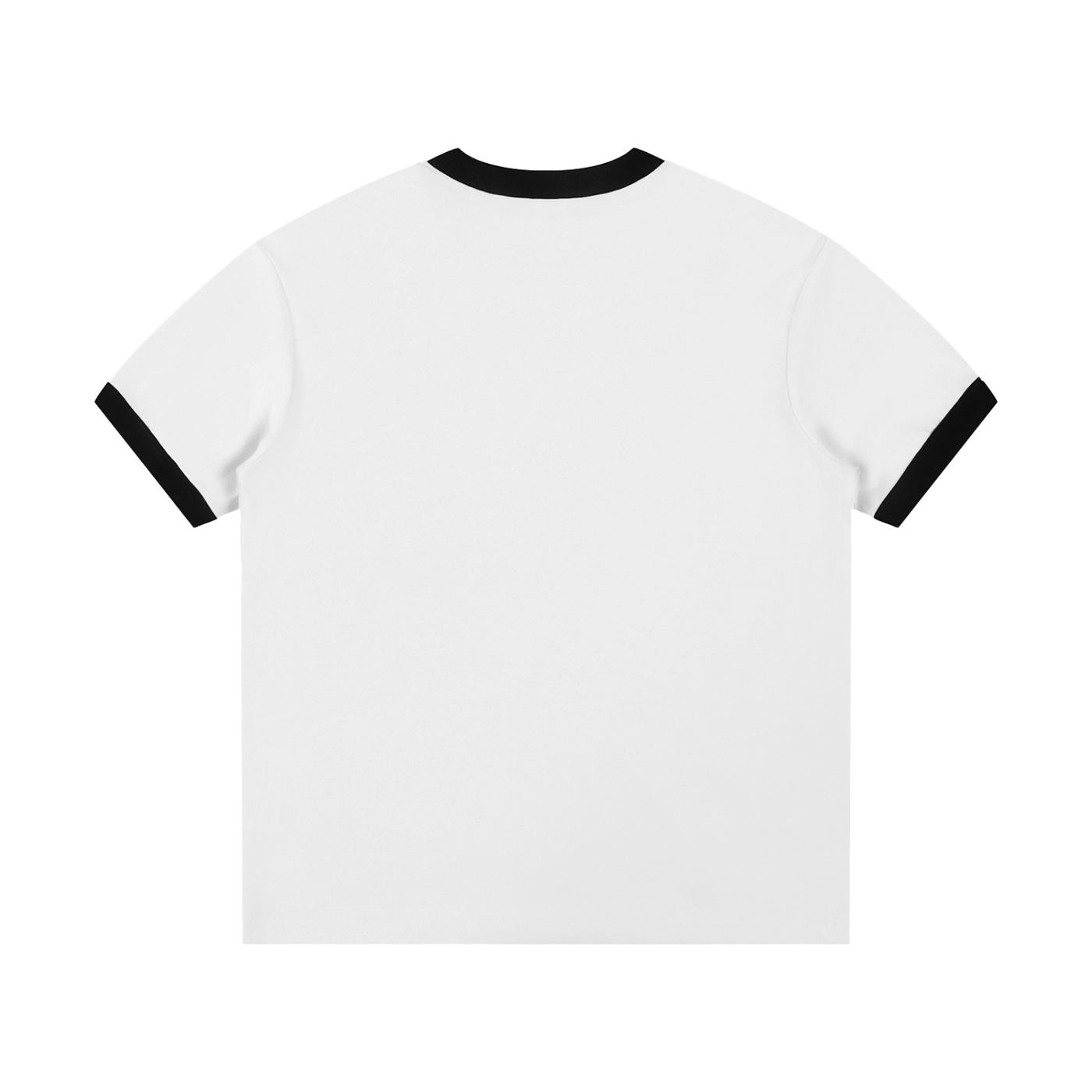 Unisex unhinged Contrast Edge Ribbed Crewneck T-Shirt