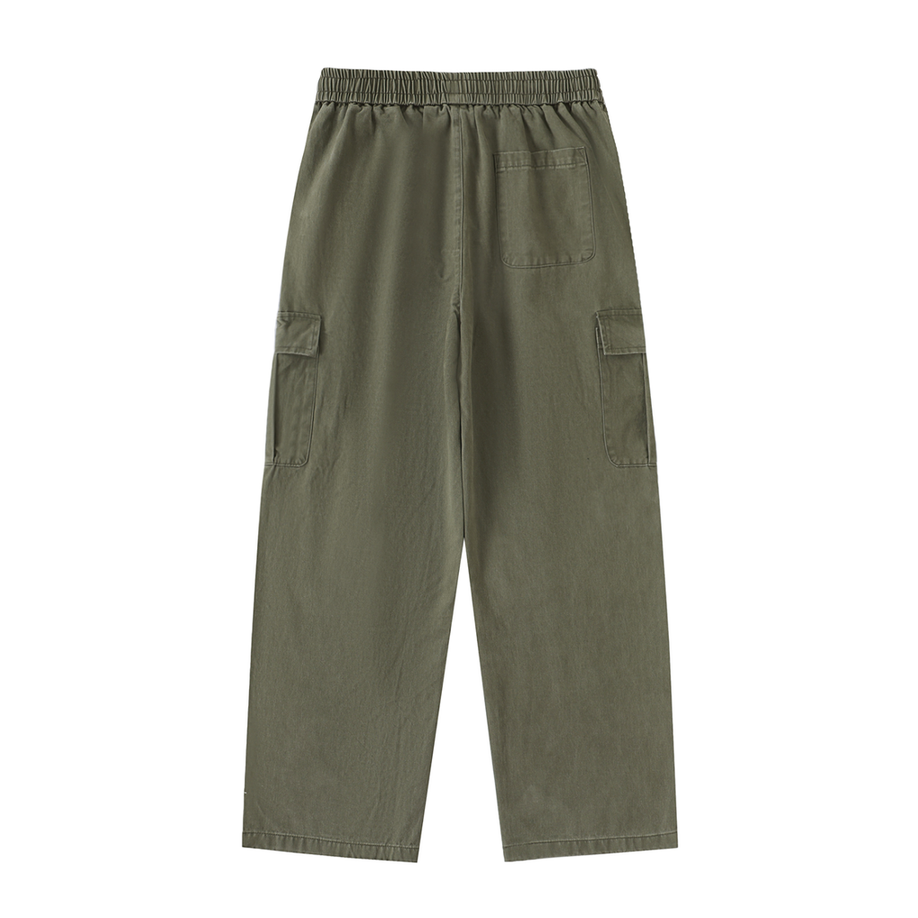 Cargos unhinged men’s Drawstring Waist Straight-Leg Cargo Pants