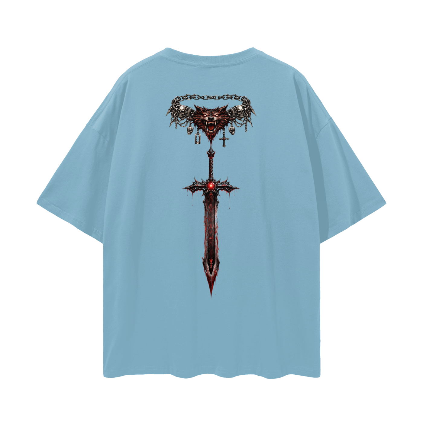 Mogged Streetwear Loose Drop Shoulder T-Shirt