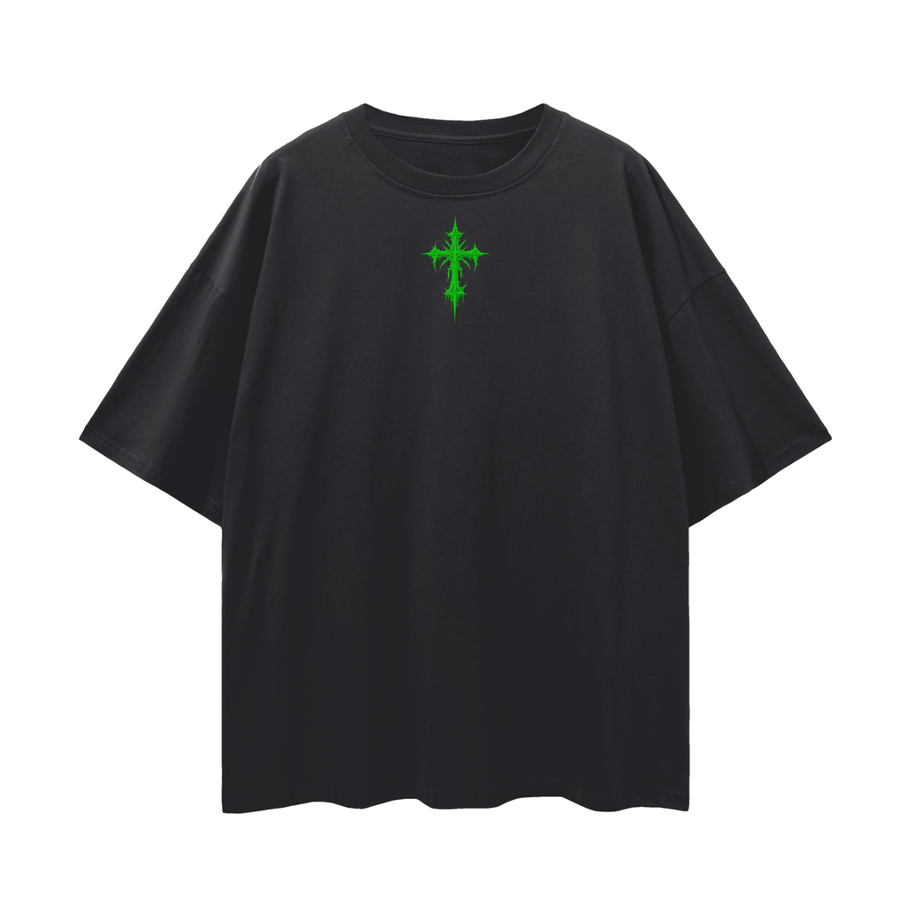 T shirt - unisex Green unhinged.     Streetwear Loose Drop Shoulder T-Shirt gf
