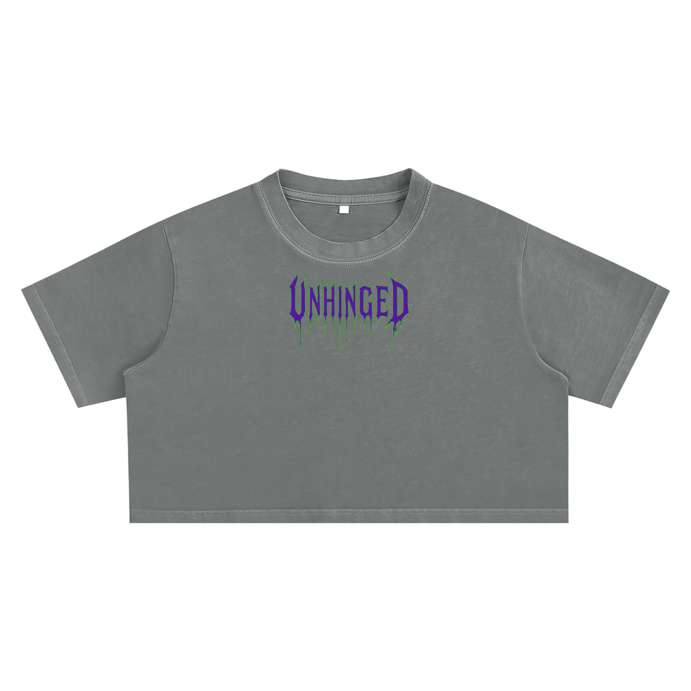 Unhinged Snow Washed Crop Top