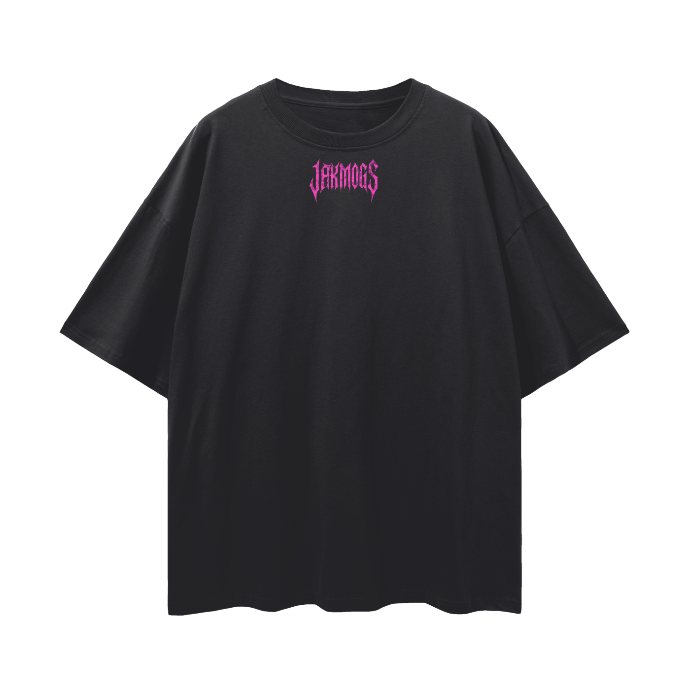 Top simple pink jakmogs.     Streetwear Loose Drop Shoulder T-Shirt