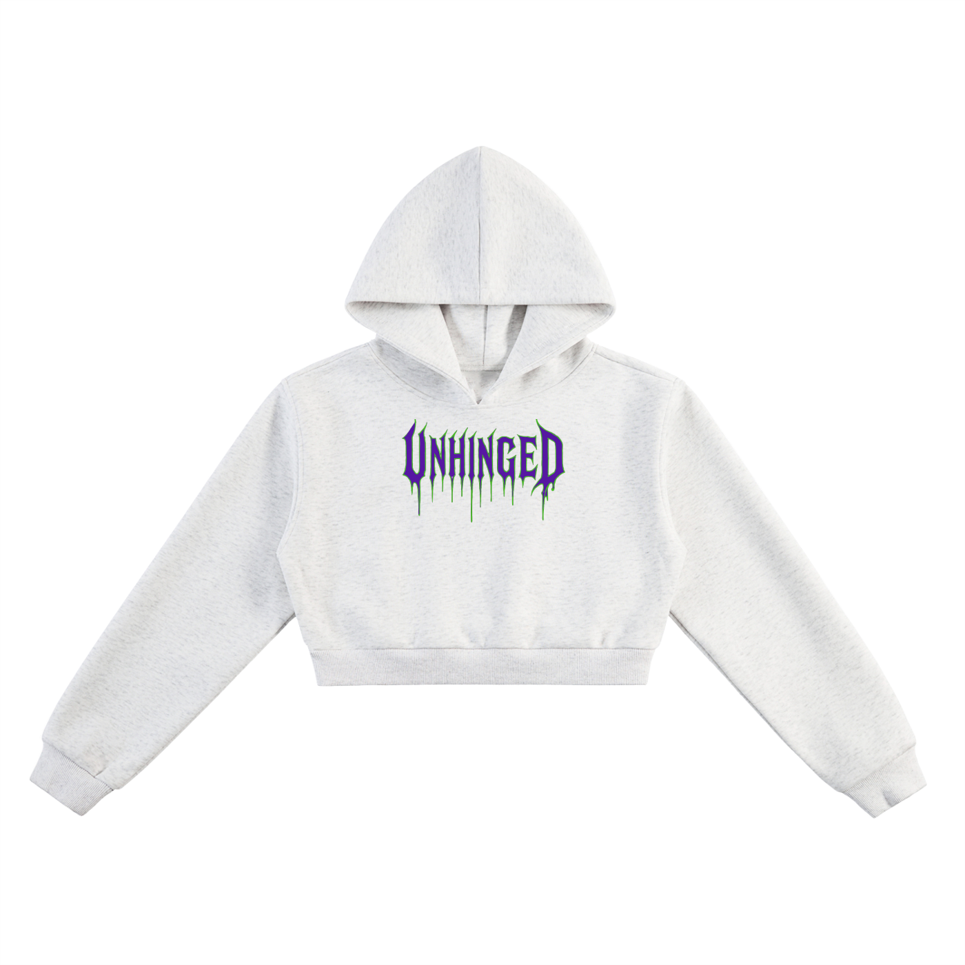 Unhinged Essential Cropped Hoodie
