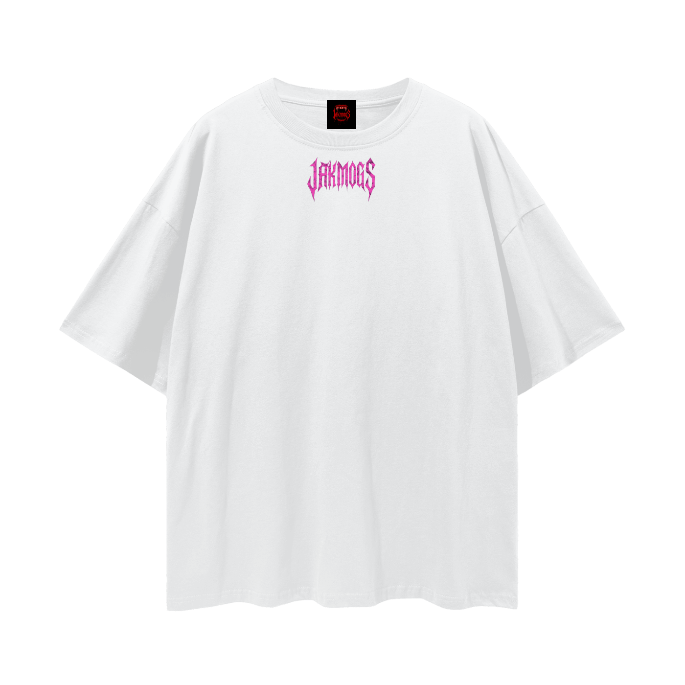 Top simple pink jakmogs.     Streetwear Loose Drop Shoulder T-Shirt