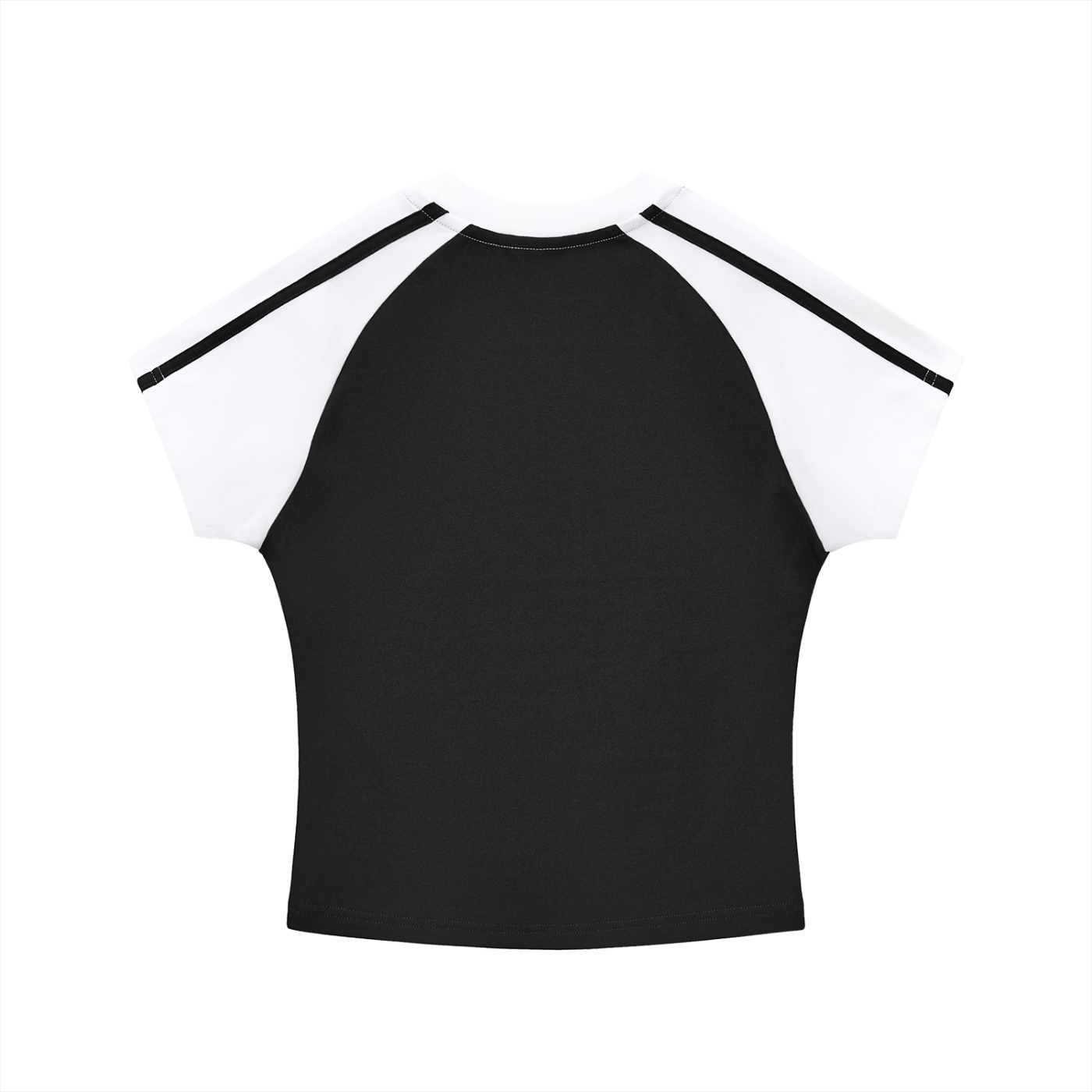 T shirt x women’s x unhinged  Contrast Stripes Bodycon Raglan  Sleeve T-Shirt