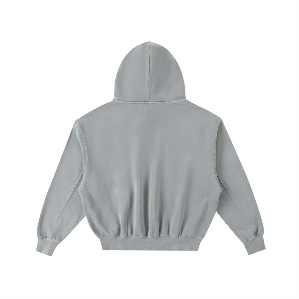 Hoodie- unisex Wings of life.                                 Frayed Enzyme Washed Fleece Hoodie