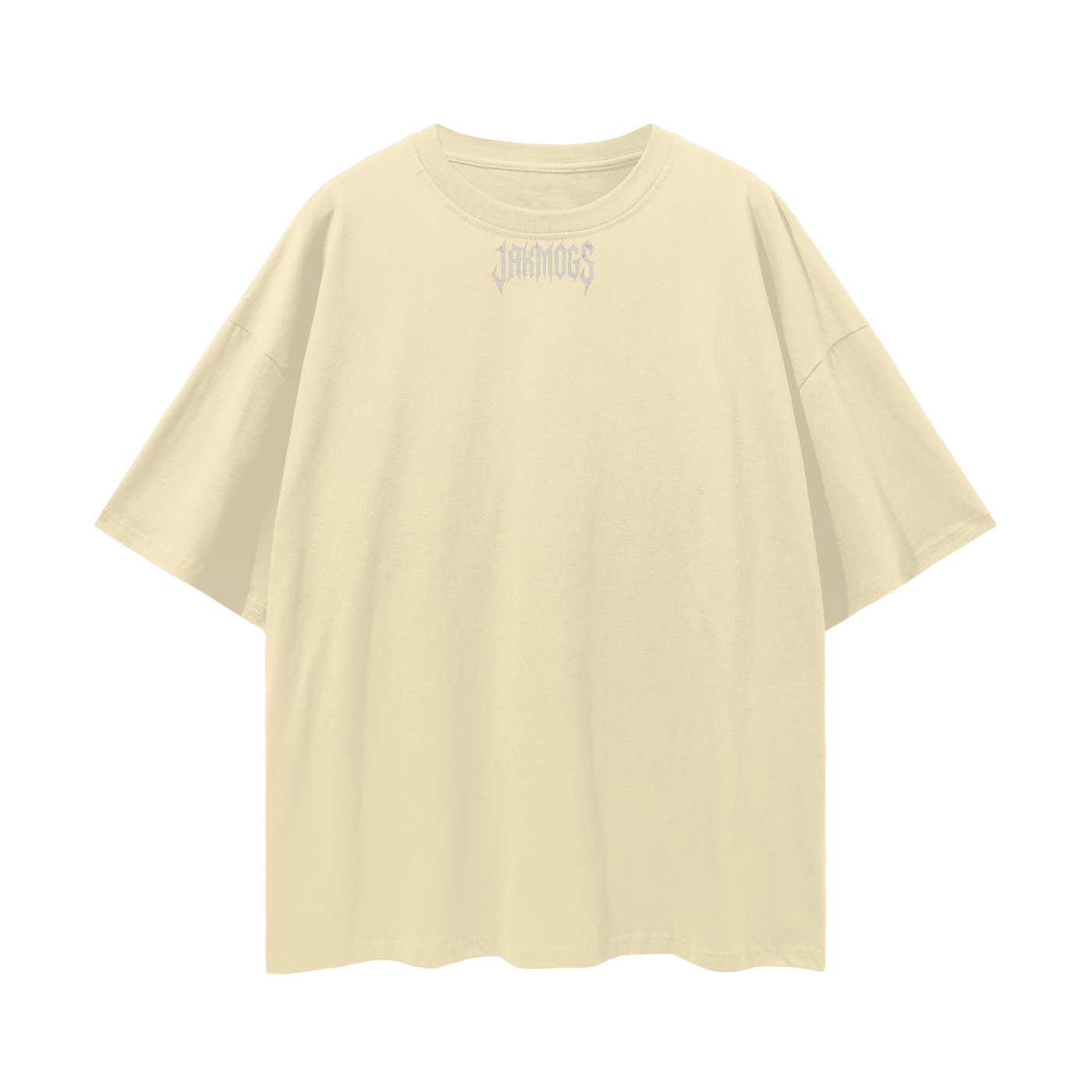 Top simple white jakmogs.   Streetwear Loose Drop Shoulder T-Shirt
