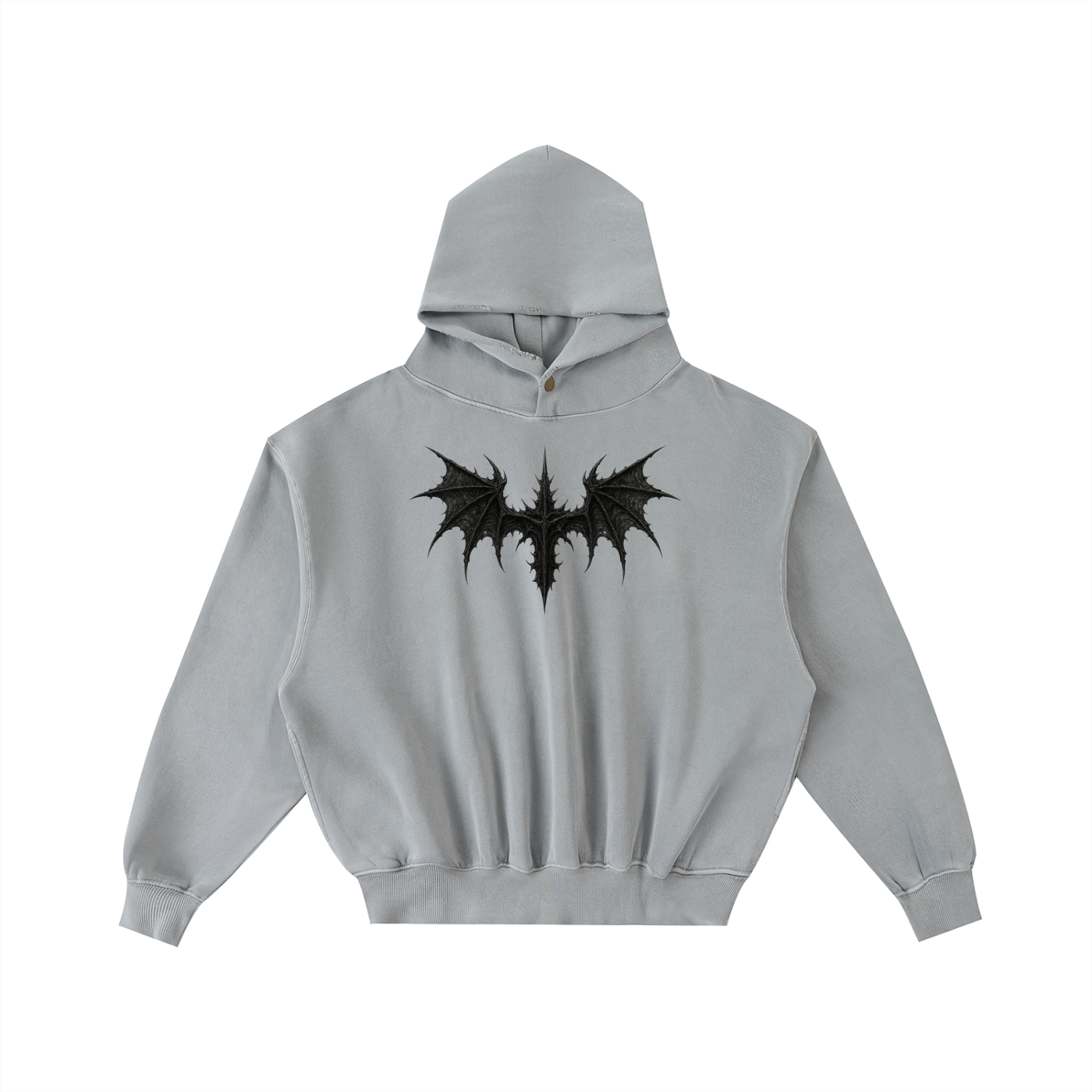 Hoodie- unisex Wings of life.                                 Frayed Enzyme Washed Fleece Hoodie
