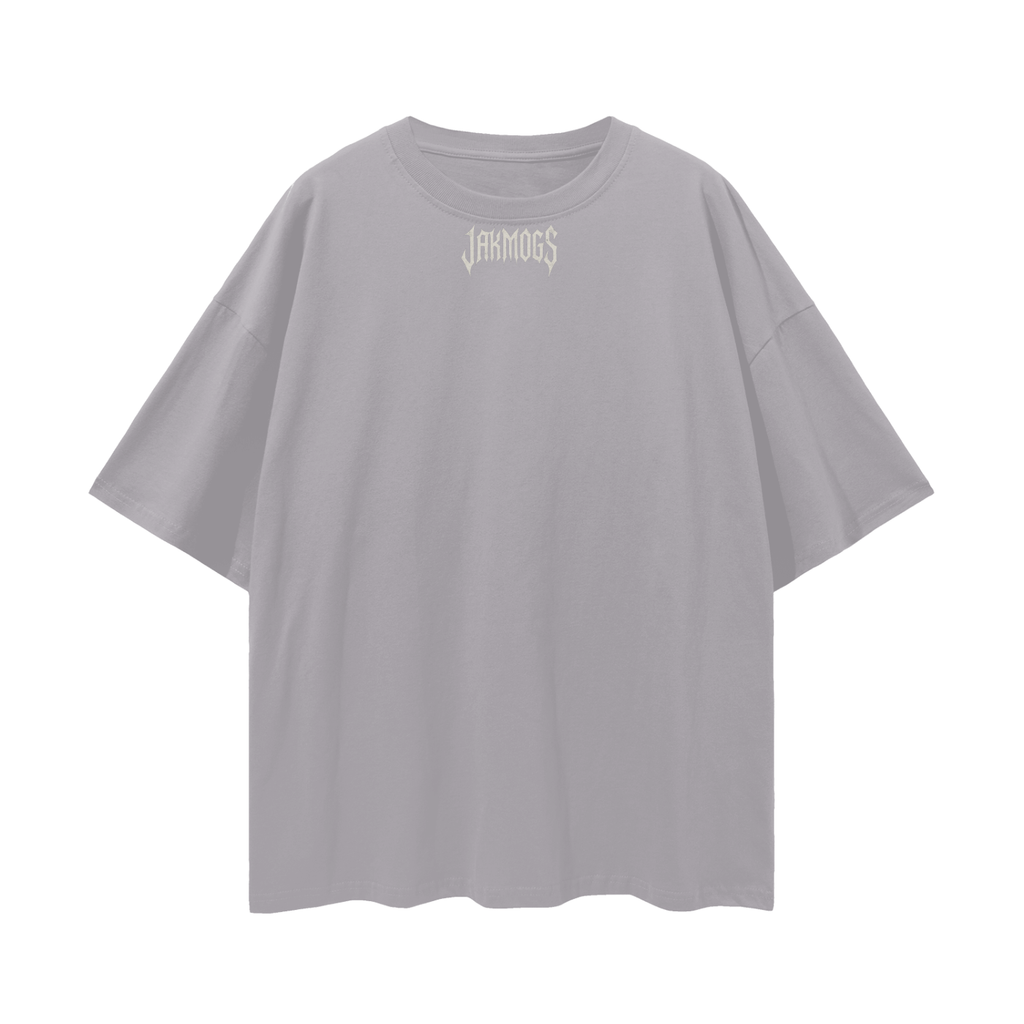 Top simple white jakmogs.   Streetwear Loose Drop Shoulder T-Shirt