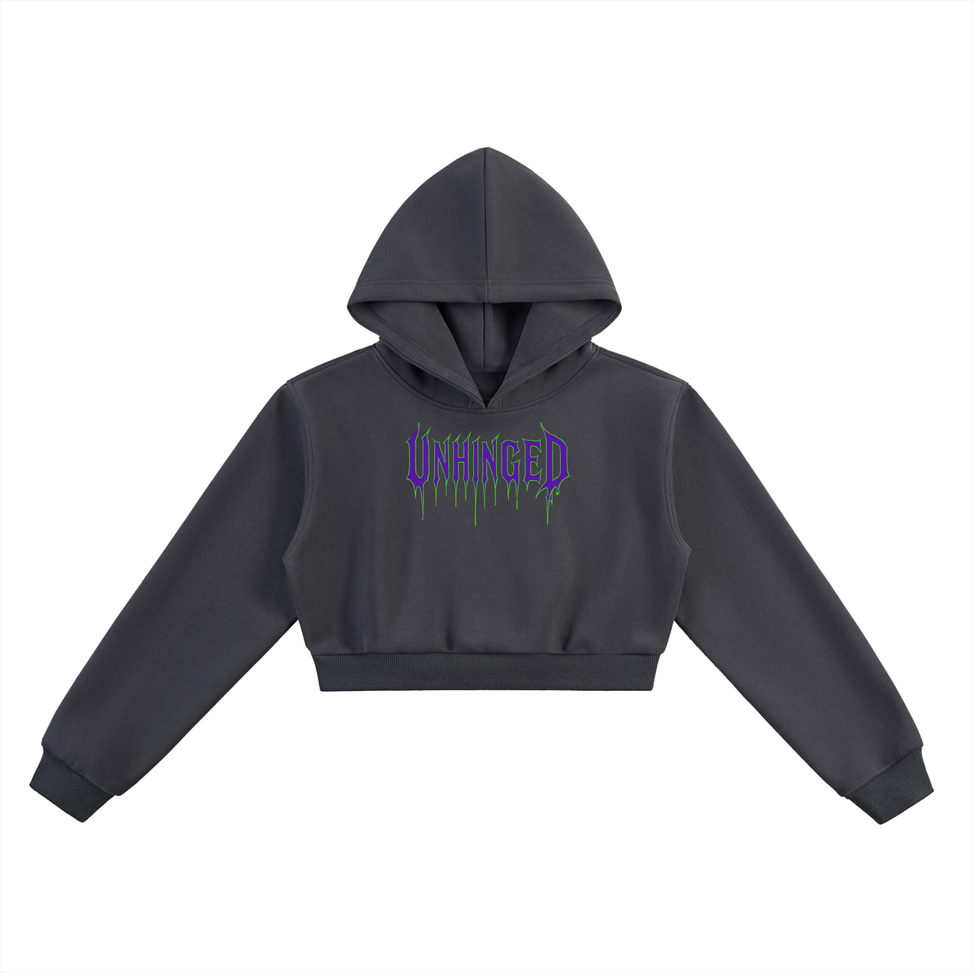 Unhinged Essential Cropped Hoodie