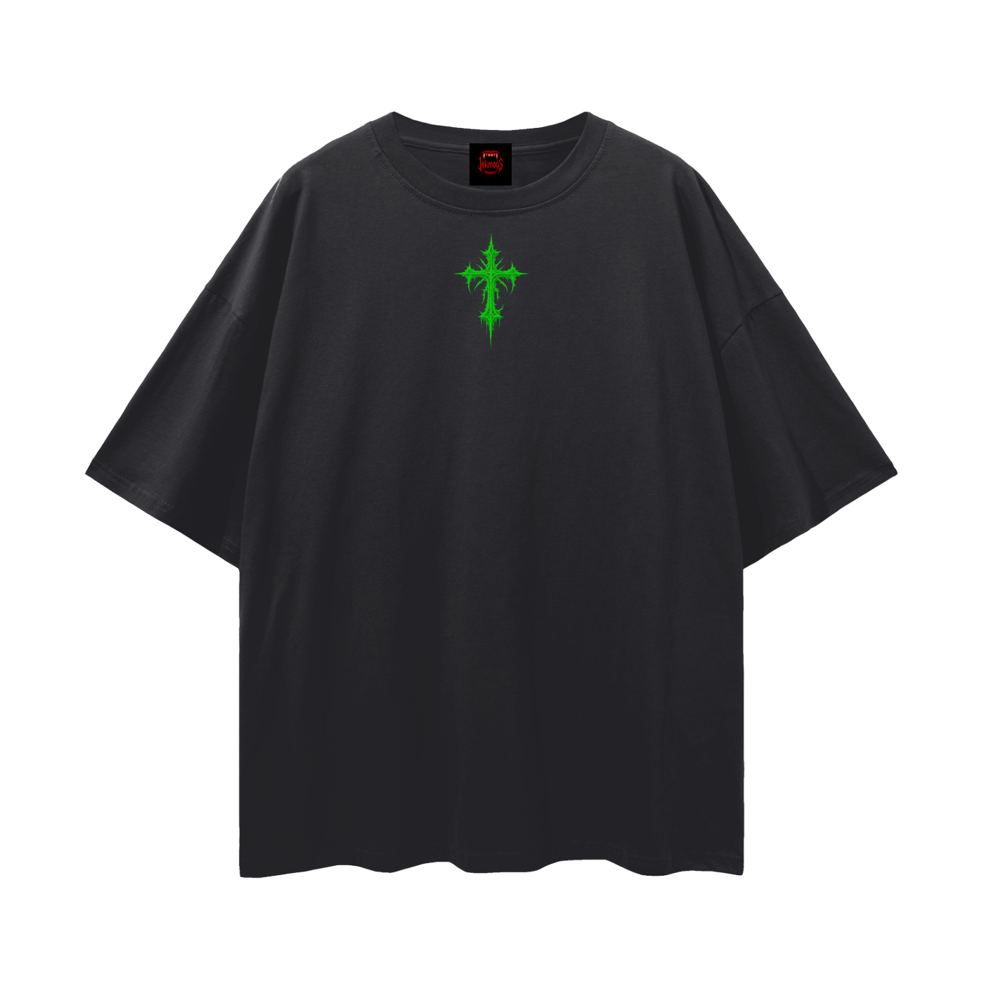 T shirt - unisex Green unhinged.     Streetwear Loose Drop Shoulder T-Shirt gf