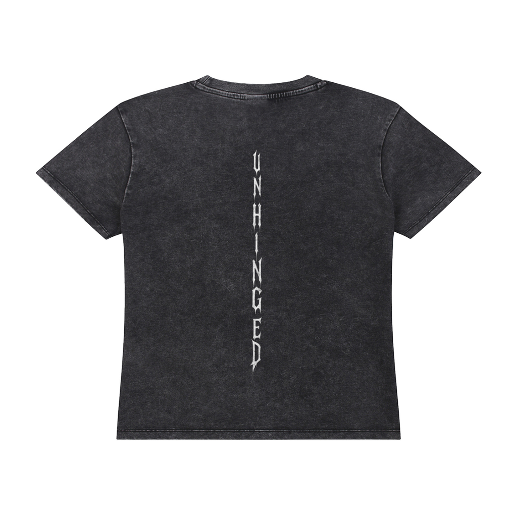 Women’s top spider.           Vintage Wash Drop Shoulder T-shirt