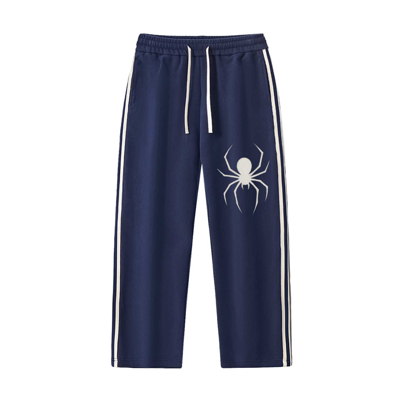 Joggers spider unisex.             Contrast Side-Stripe Straight-Leg  Pants