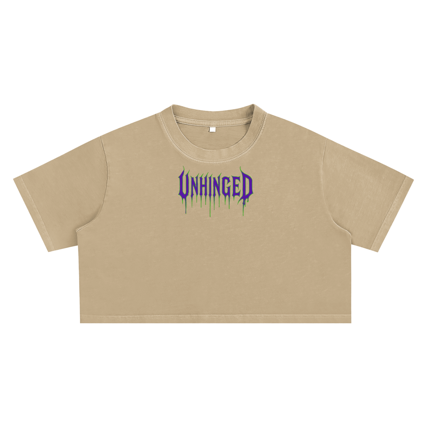 Unhinged Snow Washed Crop Top