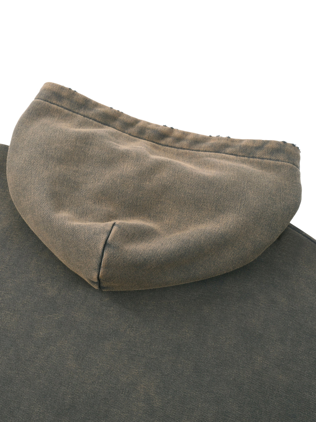 Hoodie- unisex grey Mixed UNHINGED.                          (Vintage Washed Frayed-Hem Hoodie