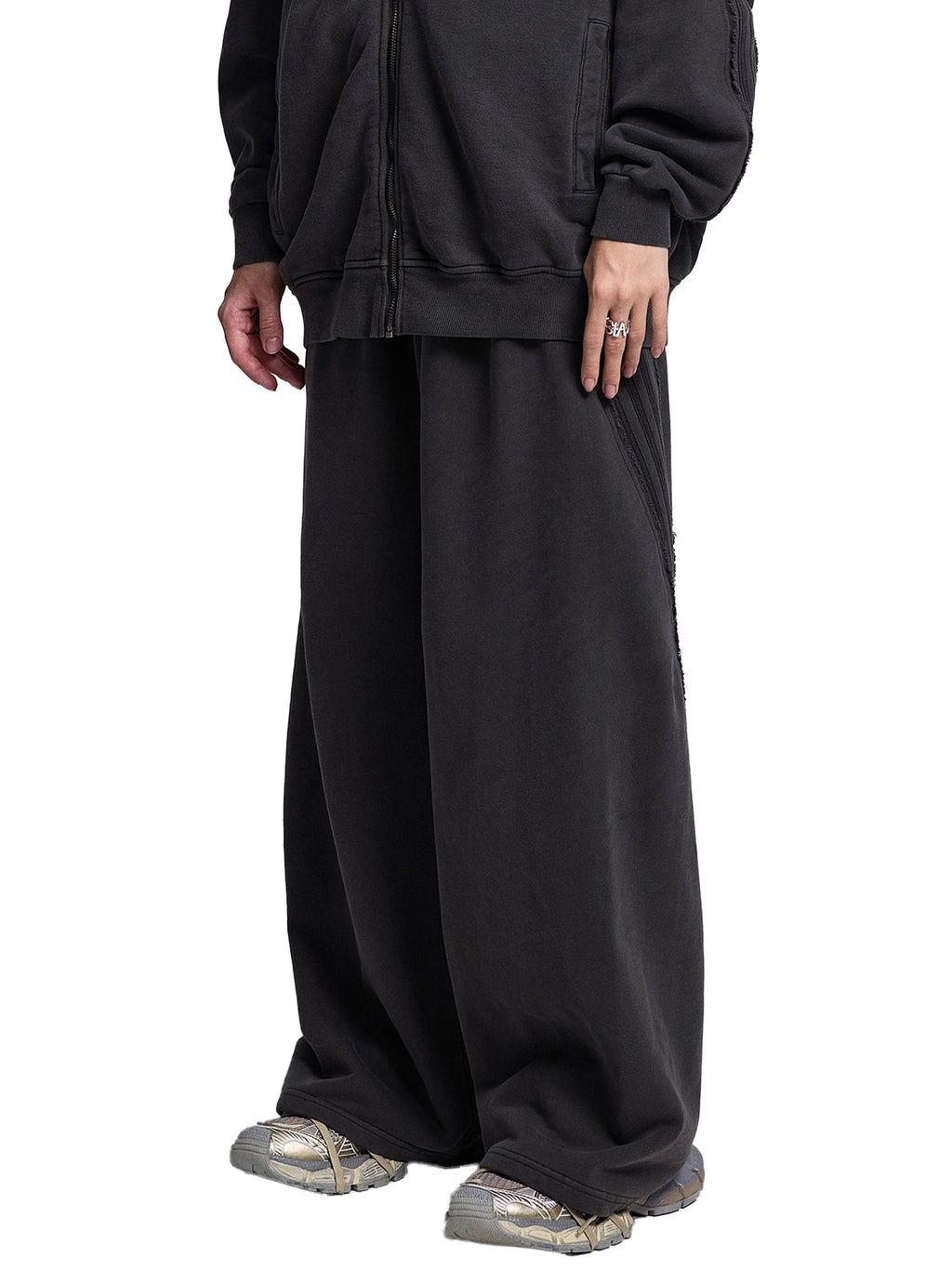 Joggers spider Snow Washed Tape Raw Edge Sweatpants