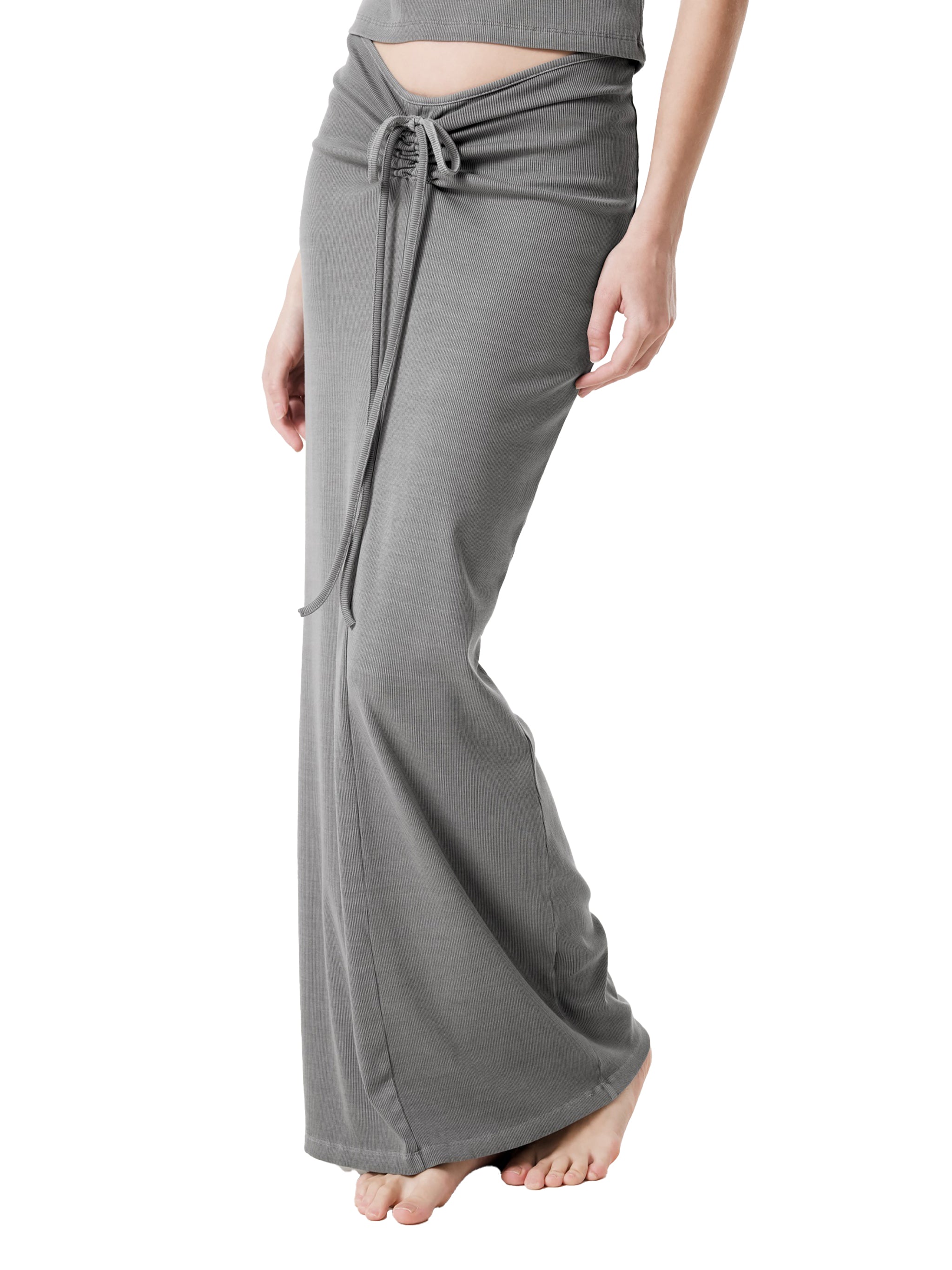 Womens jakmogs Dyed Washed Drawstring Maxi Skirt